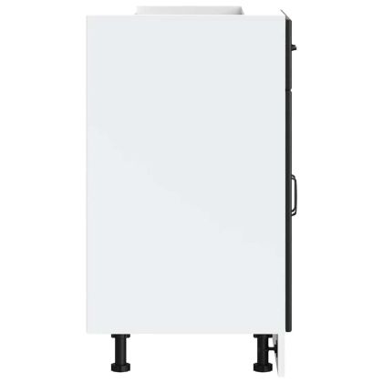 Кухненски шкаф, "Kalmar", черен, инженерно дърво