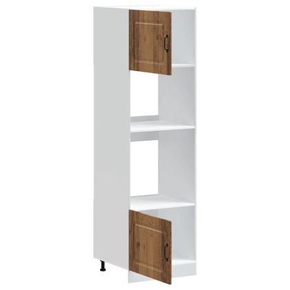 Шкафове за фурна, 2 бр. "Kalmar", старо дърво, инженерно дърво