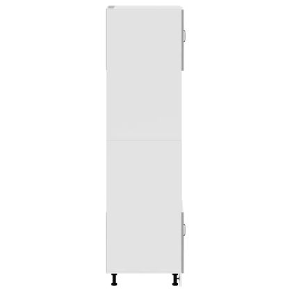 Шкафове за фурна, 2 бр., "Lucca", бетонно сиви, инженерно дърво