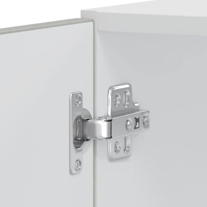 Шкафове за фурна, 2 бр., "Lucca", бетонно сиви, инженерно дърво