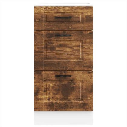 Кухненски шкаф Porto, опушен дъб, инженерно дърво