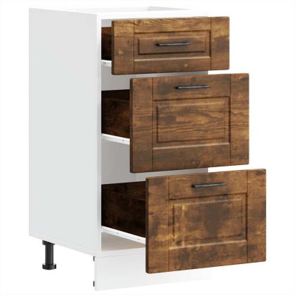 Кухненски шкаф Porto, опушен дъб, инженерно дърво