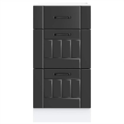 Кухненски шкаф "Lucca" Черен, инженерно дърво