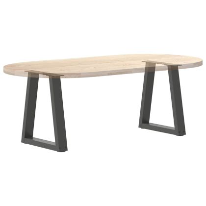 Крака за масичка за кафе, V-образна, 2 бр., антрацит, 38 x (42-43,3) см, стомана