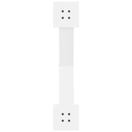 Крака за масичка за кафе, X-образни, 2 бр., бели, 70 x (42-43) см, стомана