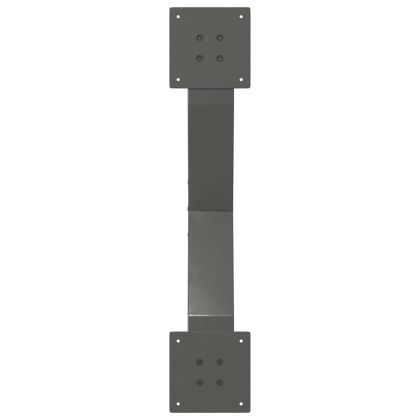 Крака за масичка за кафе, X-образни, 2 бр., антрацит, 70x(30-31) см, стомана