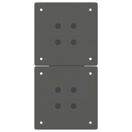 Крака за масичка за кафе, X-образни, 2 бр., антрацит, 28 x (42-43) см, стомана