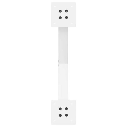 Крака за масичка за кафе, X-образни, 2 бр., бели, 60 x (30-31) см, стомана