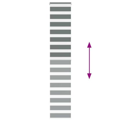 Зеброва щора 45x200 см Ширина на плата 40,9 см Полиестер