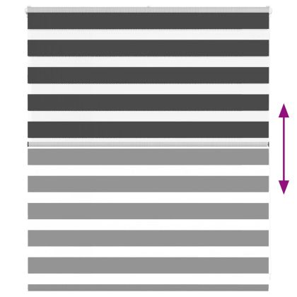 Зеброва щора 125x100 см Ширина на плата 120,9 см полиестер