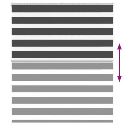 Зеброва щора 135x100 см Ширина на плата 130,9 см полиестер