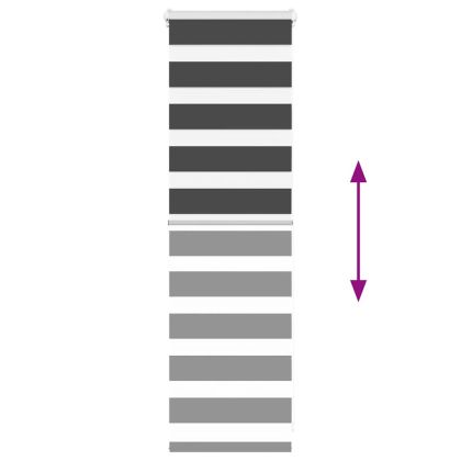 Зеброва щора черна 50x100 см ширина на плата 45,9 cm полиестер