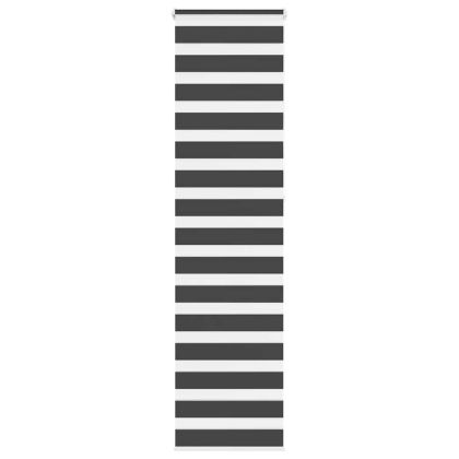 Зеброва щора черна 65x230 см Ширина на плата 60,9 см Полиестер