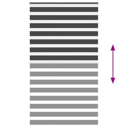 Зеброва щора 135x200 см Ширина на плата 130,9 см полиестер