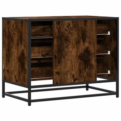 Шкаф с чекмеджета опушен дъб 70x41x56 cm Инженерна дървесина