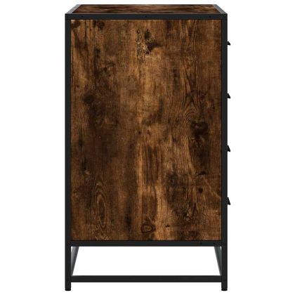 Шкаф с чекмеджета опушен дъб 70x41x70 cm Инженерна дървесина