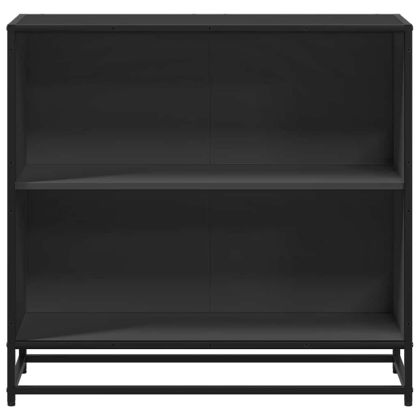 Шкаф за книги Черен 80,5x35x76 cm Инженерна дървесина