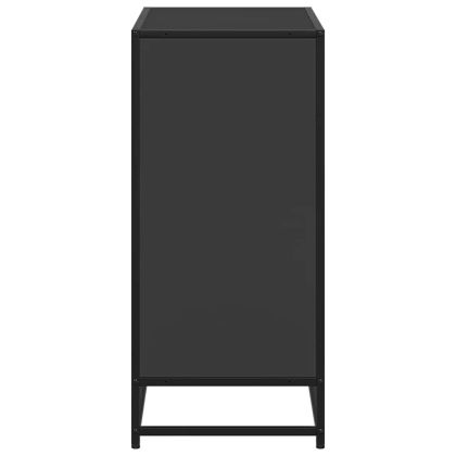 Шкаф за книги Черен 80,5x35x76 cm Инженерна дървесина