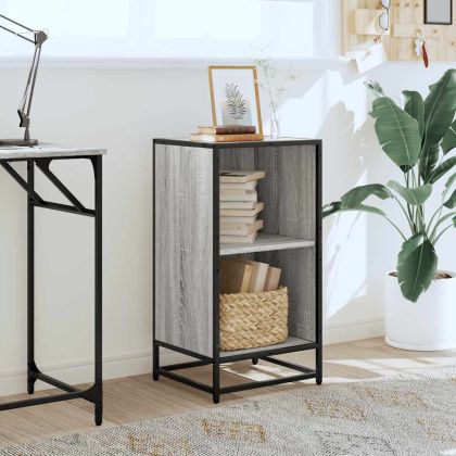 Шкаф за книги Grey Sonoma 40x35x76 cm Инженерна дървесина