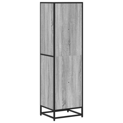 Библиотека, сив сонома, 40x35x139 см, инженерно дърво