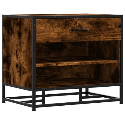 Пейка за обувки опушен дъб Изработена дървесина и метал