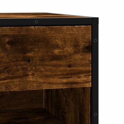 Пейка за обувки опушен дъб Изработена дървесина и метал