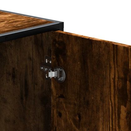 Пейка за обувки опушен дъб Инженерна дървесина и метал