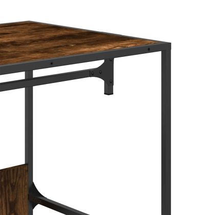 Гардероб, опушен дъб, 90x50x180 см, инженерно дърво