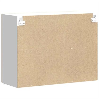 Кухненски стенен шкаф със стъклена врата "Kalmar" от дъб Artisan, инженерна дървесина