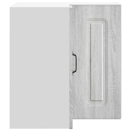 Кухненски стенен ъглов шкаф, Kalmar сив сонома, инженерно дърво