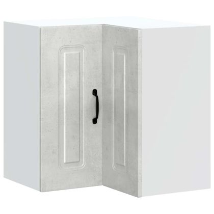 Кухненски стенен ъглов шкаф Kalmar бетонно сив, инженерно дърво