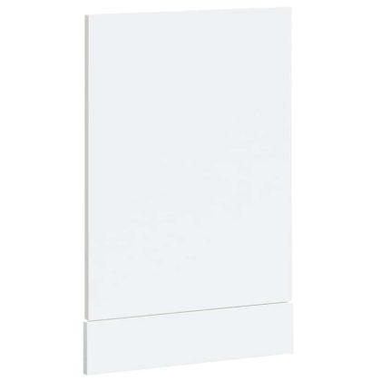 Панел за съдомиялна машина, Kalmar, бял гланц, инженерно дърво