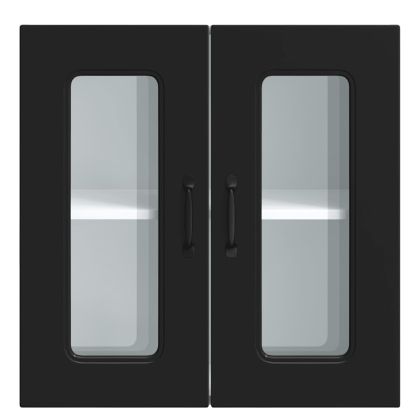 Кухненски стенен шкаф с стъклена врата, Kalmar, инженерно дърво