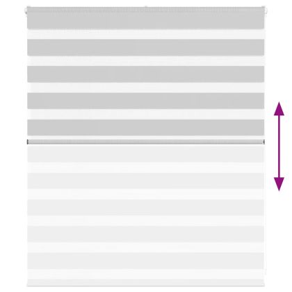 Зеброва щора 125x100 см Ширина на плата 120,9 см Полиестер