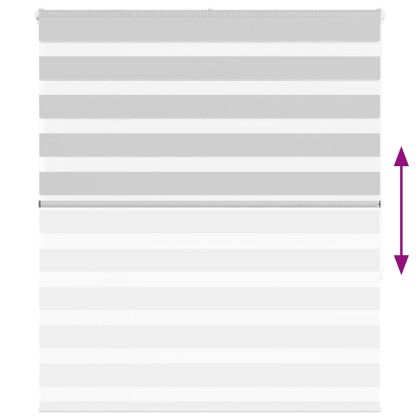 Зеброва щора 125x150 см Ширина на плата 120,9 см Полиестер