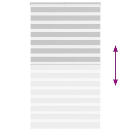 Зеброва щора 125x200 см Ширина на плата 120,9 см Полиестер
