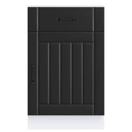 Кухненски шкаф Lucca Черно инженерно дърво