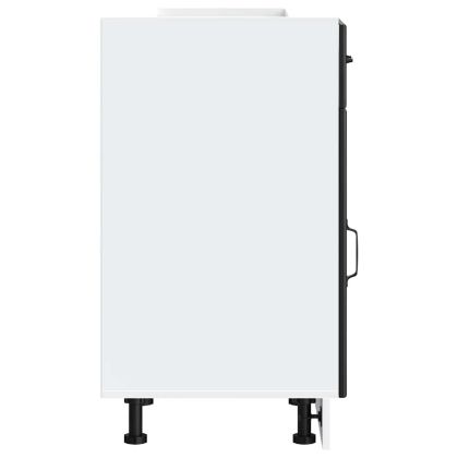 Кухненски шкаф Lucca Черно инженерно дърво