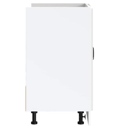 Шкаф за мивка, Lucca, бял гланц, инженерно дърво