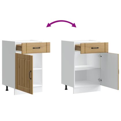 Кухненски шкаф Lucca, дъб артизан, инженерно дърво