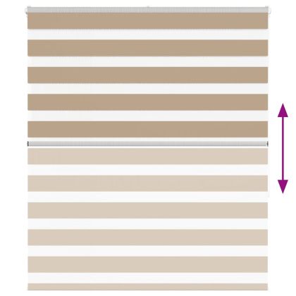 Зеброва щора 125x150 см Ширина на плата 120,9 см полиестер