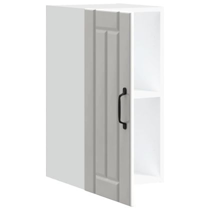 Кухненски стенен шкаф Lucca, бял гланц, инженерно дърво