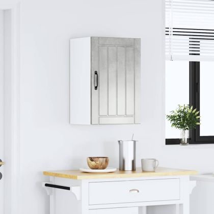 Кухненски стенен шкаф Lucca, бетонно сив, инженерно дърво