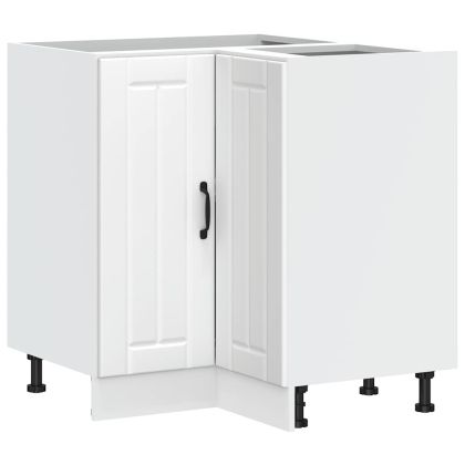 Кухненски ъглов шкаф Lucca, бял, инженерно дърво