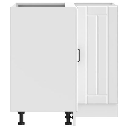 Кухненски ъглов шкаф Lucca, бял, инженерно дърво