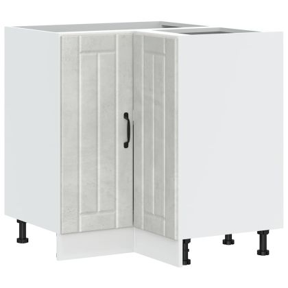 Кухненски ъглов шкаф Lucca, бетонно сив, инженерно дърво