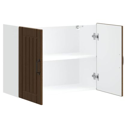 Кухненски стенен шкаф Lucca, кафяв дъб, инженерно дърво