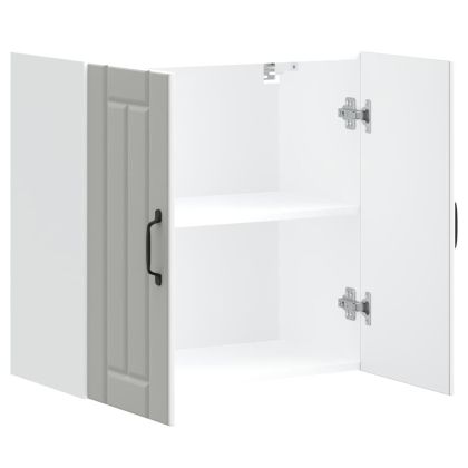 Кухненски стенен шкаф Lucca, бял, инженерно дърво