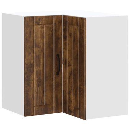 Кухненски стенен ъглов шкаф Lucca, опушен дъб, инженерно дърво