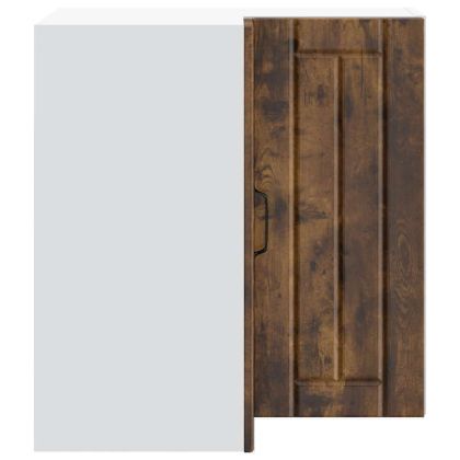 Кухненски стенен ъглов шкаф Lucca, опушен дъб, инженерно дърво